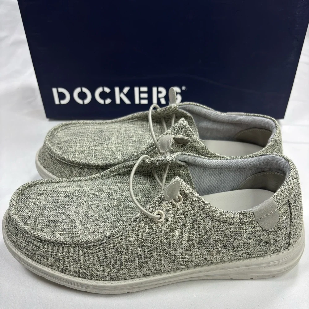 Dockers Men's Farley Slip On Casual‎ Cement NWB SIZE 7